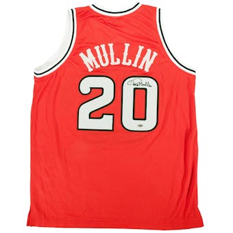 Chris Mullin Autographed St John's University Basketball Jersey (Leaf)