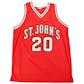 Chris Mullin Autographed St John's University Basketball Jersey (Leaf)