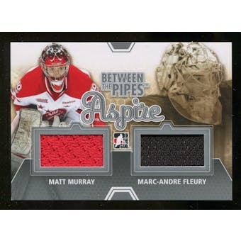 2012/13 In the Game Between The Pipes Aspire Jerseys Silver #ASP06 Matt Murray/Marc-Andre Fleury /140