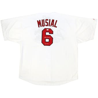 Stan Musial Autographed St. Louis Cardinals Replica Baseball Jersey (JSA COA)