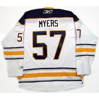 Tyler Myers Autographed Buffalo Sabres White Hockey Jersey