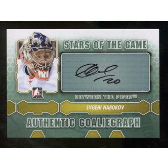 2012/13 In the Game Between The Pipes Autographs #AEN Evgeni Nabokov SG SP Autograph