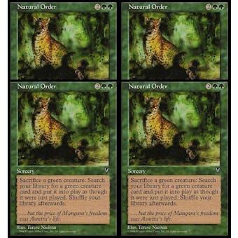 Magic the Gathering Visions PLAYSET Natural Order - NEAR MINT (NM)