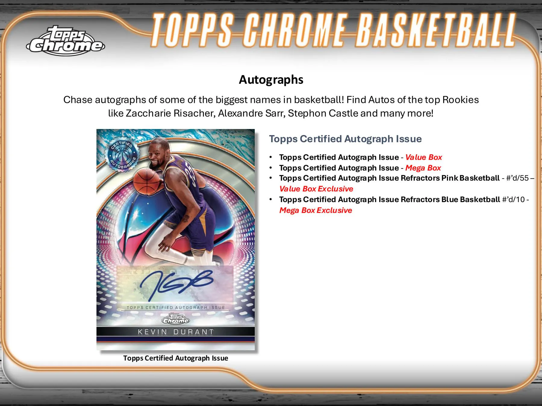 2024/25 Topps Chrome Basketball 8-Pack Blaster Box | DA Card World