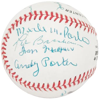 Negro League Autographed Rawlings National League MLB Baseball (JSA) 10 Signatures