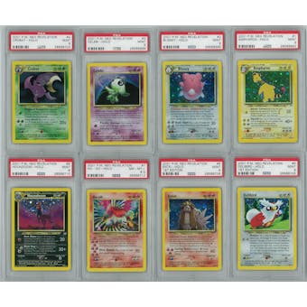 Pokemon Neo Revelations Unlimited Complete 66/64 Set - All Holos PSA Graded w/ 13 9's!