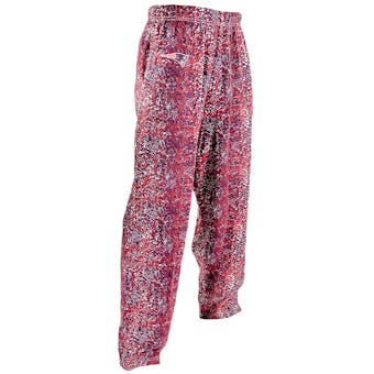 New England Patriots Zubaz Navy and Red Post Print Pants