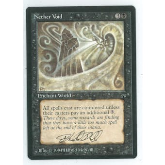 Magic the Gathering Legends Single Nether Void Artist Signed - NEAR MINT (NM)