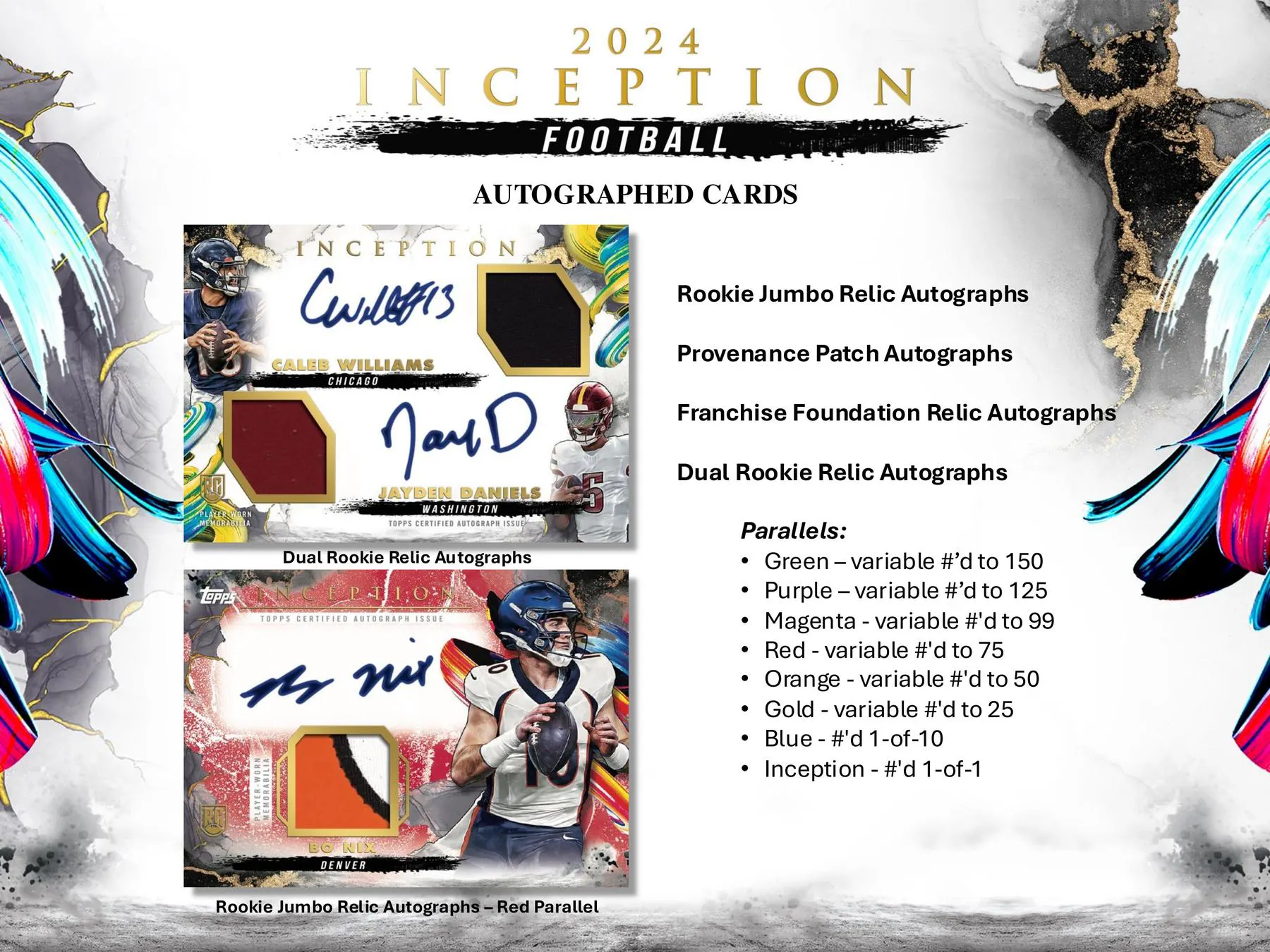Topps Product Inception 2024 Topps Inception Football Hobby Box | DA Card World