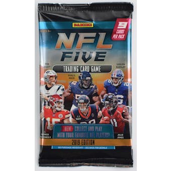 2019 Panini NFL Five Trading Card Game Booster Pack