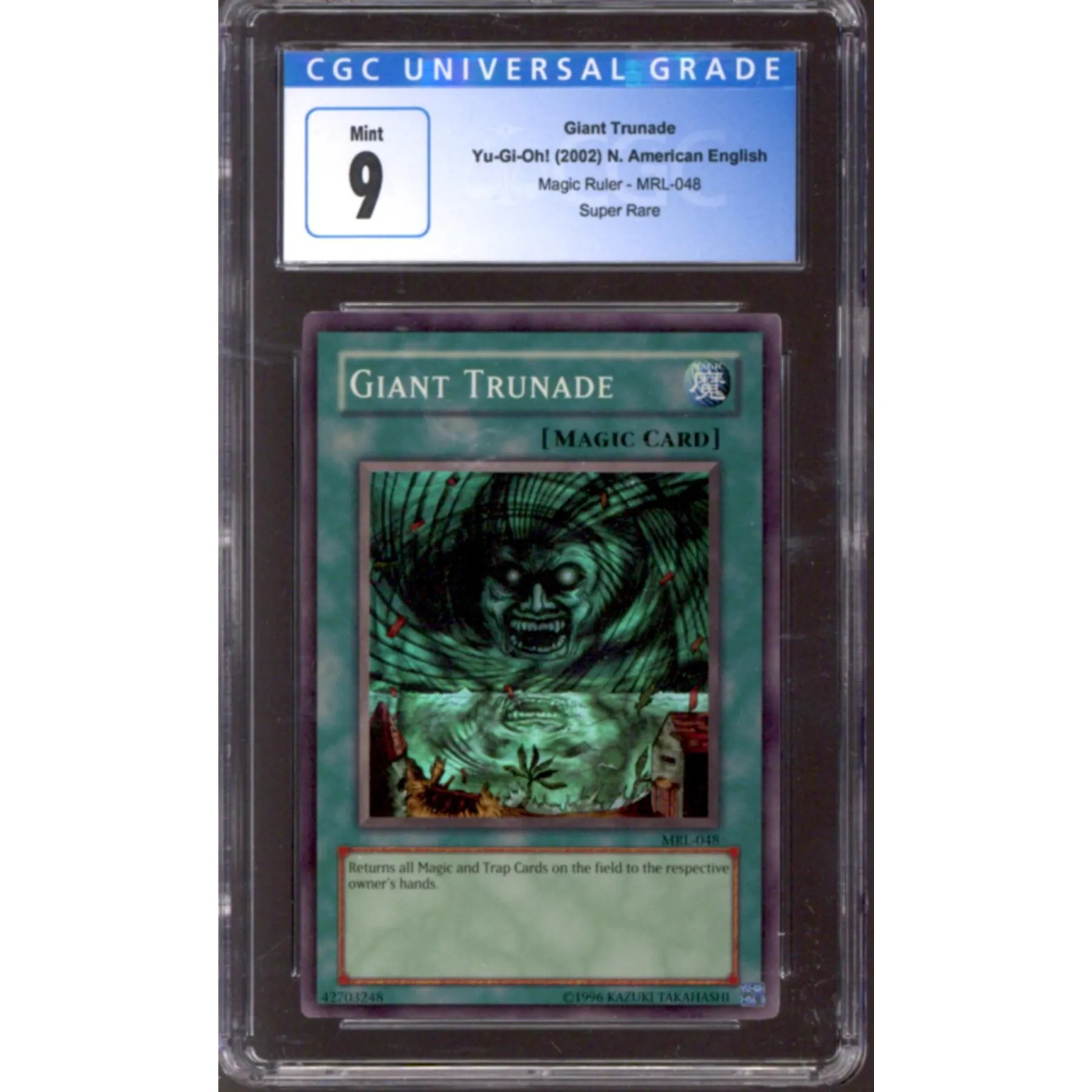 Yu-Gi-Oh Magic Ruler Giant Trunade MRL-048 CGC 9 | DA Card World Yu-Gi-Oh Magic Ruler Giant Trunade MRL-048 CGC 9 | DA Card World