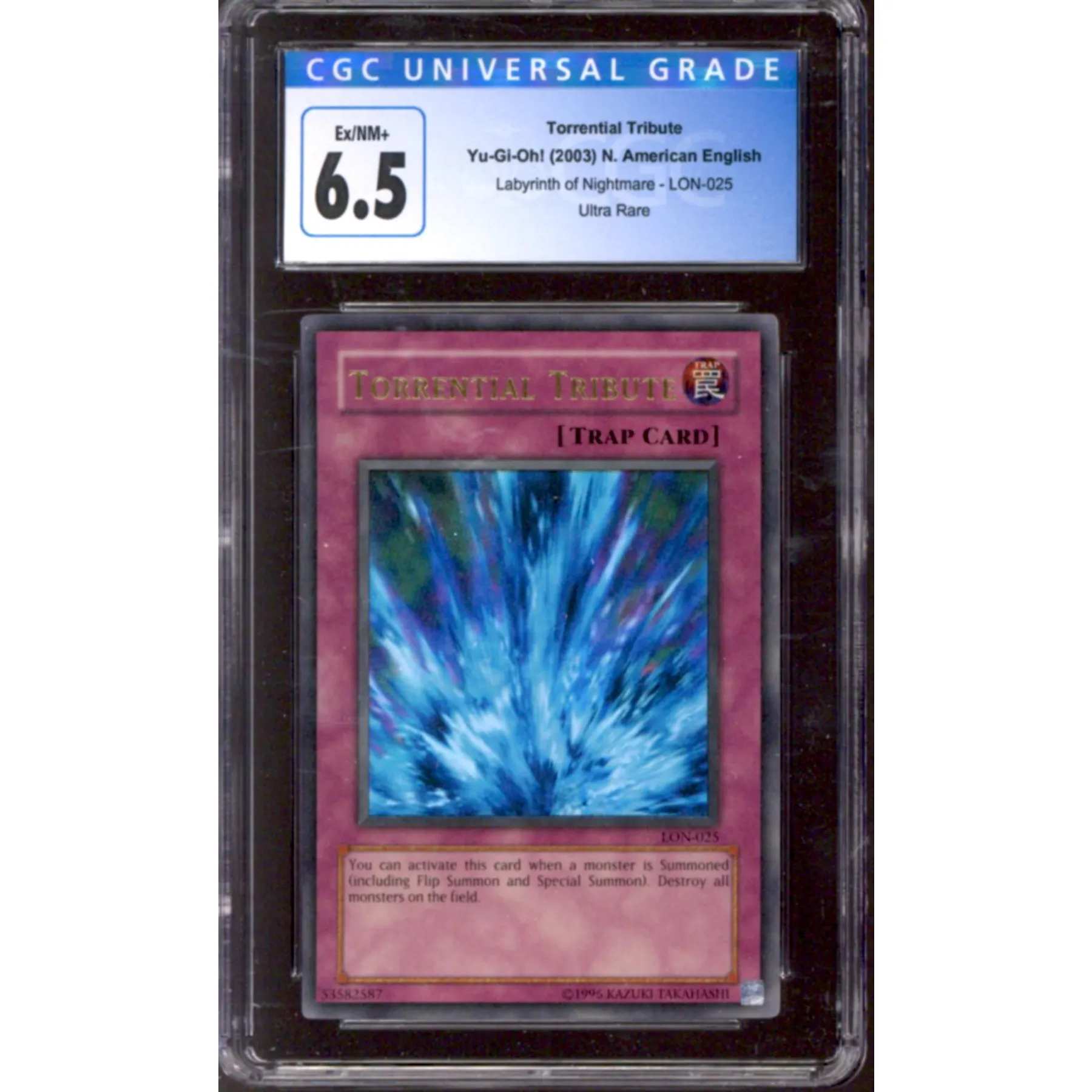 Yu-Gi-Oh Labyrinth Of Nightmare Torrential Tribute LON-025 CGC 6.5 | DA Card World Yu-Gi-Oh Labyrinth Of Nightmare Torrential Tribute LON-025 CGC 6.5 | DA Card World