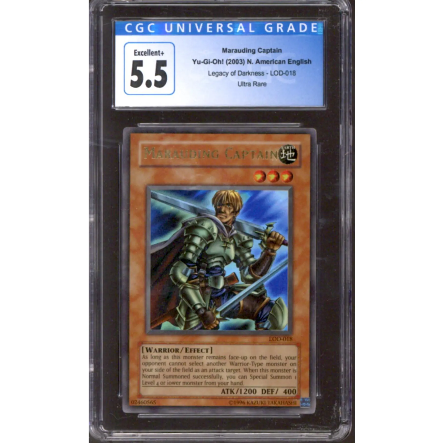 Yu-Gi-Oh Legacy Of Darkness Marauding Captain LOD-018 CGC 5.5 | DA Card World Yu-Gi-Oh Legacy Of Darkness Marauding Captain LOD-018 CGC 5.5 | DA Card World