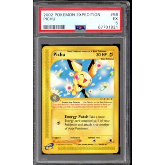 Pokemon Expedition Pichu 58/165 PSA 5