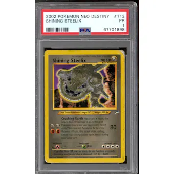 Pokemon Neo Destiny Shining Steelix 112/105 PSA 1