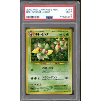 Pokemon Neo Genesis Japanese Bellossom 182/111 PSA 9