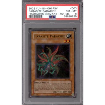 Yu-Gi-Oh Pharaoh's Servant 1st Edition Parasite Paracide PSV-003 PSA 8