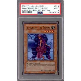 Yu-Gi-Oh Magic Ruler 1st Edition Invader Of The Throne MRL-026 PSA 9