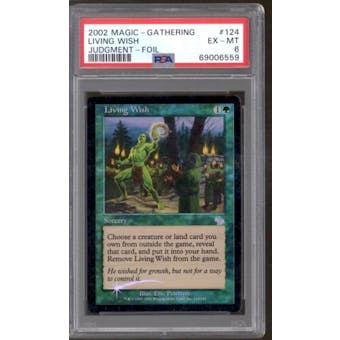 Magic the Gathering Judgment FOIL Living Wish PSA 6 MODERATELY PLAYED (MP)