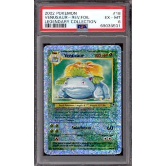 Pokemon Legendary Collection Reverse Holo Foil Venusaur 18/110 PSA 6 *501