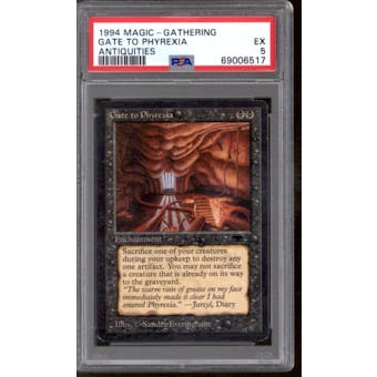 Magic the Gathering Antiquities Gate To Phyrexia PSA 5