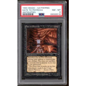 Magic the Gathering Antiquities Gate To Phyrexia PSA 8