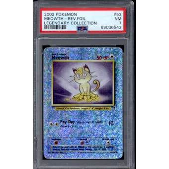 Pokemon Legendary Collection Reverse Holo Foil Meowth 53/110 PSA 7