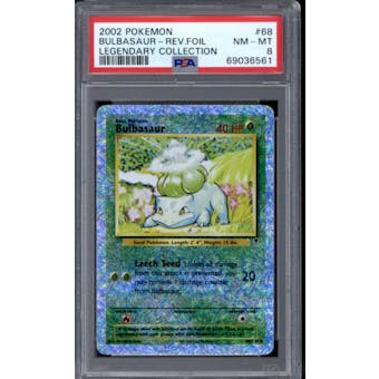 Pokemon Legendary Collection Reverse Holo Foil Bulbasaur 68/110 PSA 8