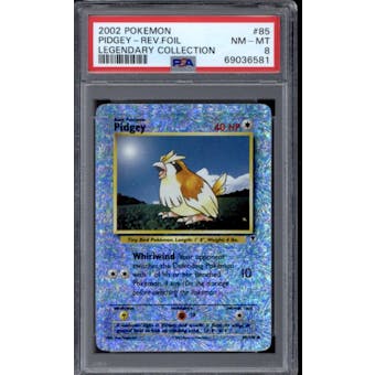 Pokemon Legendary Collection Reverse Holo Foil Pidgey 85/110 PSA 8