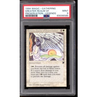 Magic the Gathering Legends Greater Realm of Preservation PSA 9