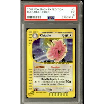 Pokemon Expedition Clefable 7/165 PSA 5