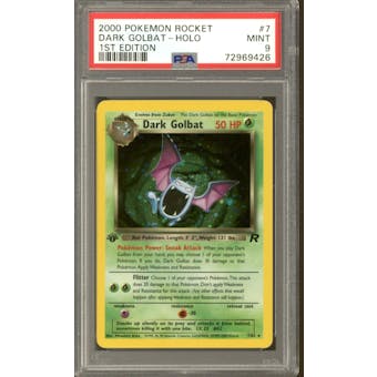 Pokemon Team Rocket 1st Edition Dark Golbat 7/82 PSA 9