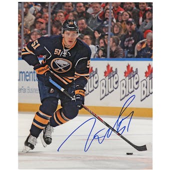Nikita Zadorov Autographed Buffalo Sabres Blue 8x10 Hockey Photo