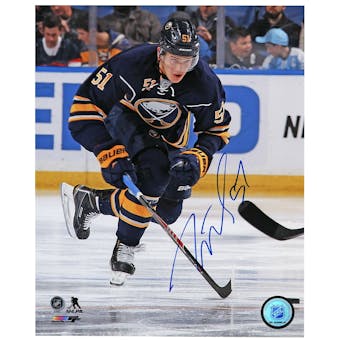 Nikita Zadorov Autographed Buffalo Sabres Skating 8x10 Hockey Photo