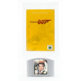 Custom VGA Cased Nintendo 64 (N64) Goldeneye 007 W/ Instruction Book