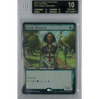Magic MTG Ultimate Masters Noble Hierarch Box Topper BGS 10 *9471 Black Label (Pristine) (Reed Buy)