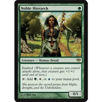 Magic the Gathering Conflux Single Noble Hierarch - SLIGHT PLAY (SP)