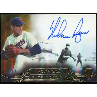 2014 Topps Tribute Tribute Traditions Autographs Gold #TTNR Nolan Ryan 15/15