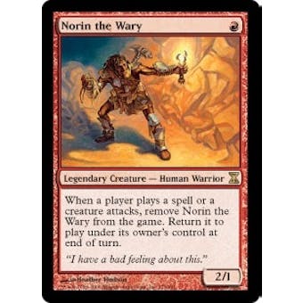 Magic the Gathering Time Spiral Single Norin the Wary FOIL - SLIGHT PLAY (SP)