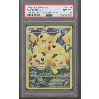 Pokemon Generations: Radiant Collection Pikachu RC29/RC32 PSA 8