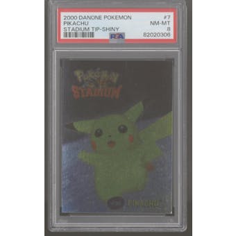 Pokemon Danone Pokemon Shiny Pikachu 7/8 PSA 8