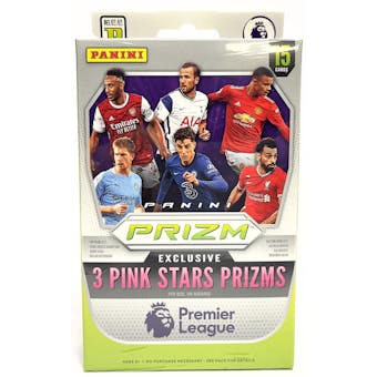 2020/21 Panini Prizm Premier League EPL Soccer Hanger Box (Pink Stars Prizms!)