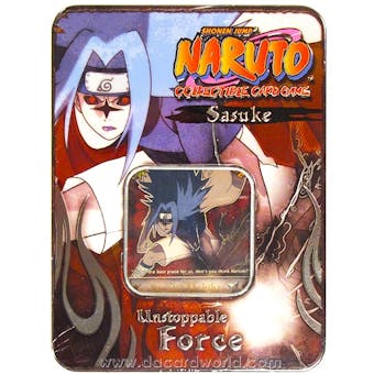 Naruto Unstoppable Force Sasuke Tin (Bandai)
