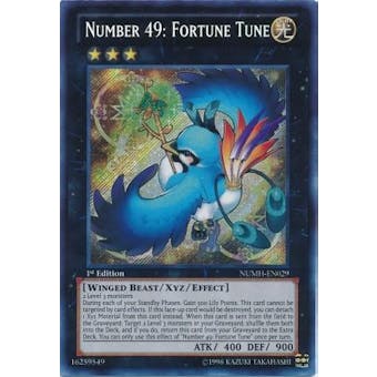 Yu-Gi-Oh Number Hunters 1st Edition Single Number 49: Fortune Tune - NEAR MINT