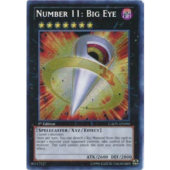 Yu-Gi-Oh Galactic Overlord 1st Edition Single Number 11: Big Eye Secret Rare - NEAR MINT (NM)
