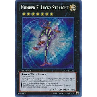 Yu-Gi-Oh Galactic Overlord Single Number 7: Lucky Straight Secret Rare