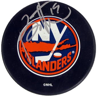 Bryan Trottier Autographed New York Islanders Hockey Puck (JSA)