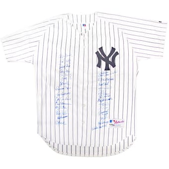 New York Yankees Autographed 2000 Team Signed Authentic Jersey (Steiner COA)