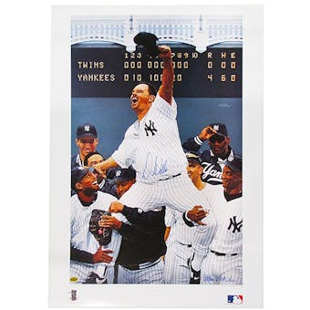 David Wells Autographed New York Yankees Perfect Game Lithograph