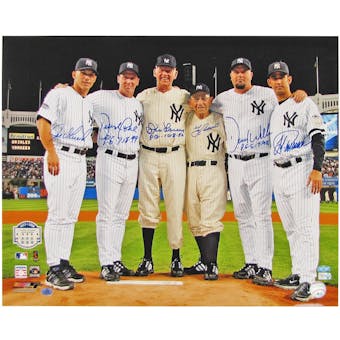 NY Yankees Perfect Game Pitchers & Catchers Autographed 16x20 Photo (Steiner)